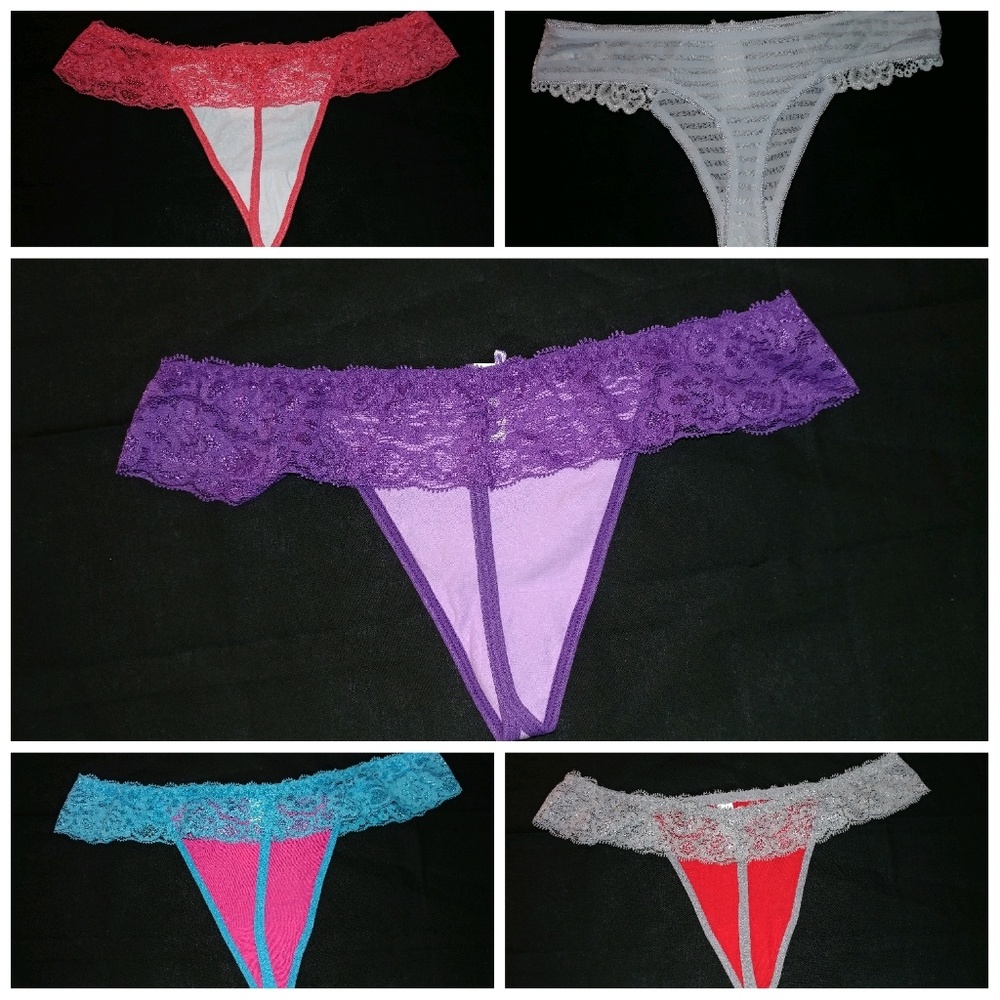 5pcs set sexy lace thongs